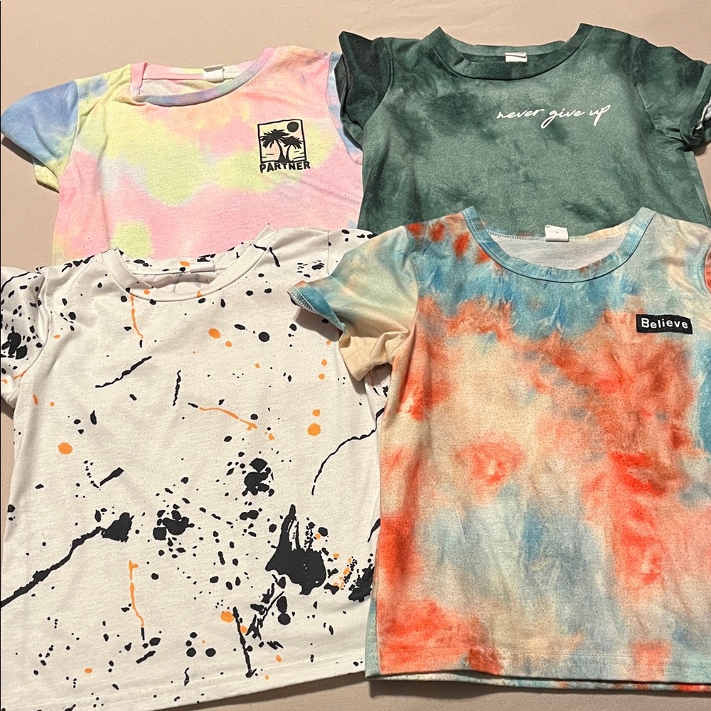 (4) 5T Boy Shirts Short Sleeve
Tye Dye